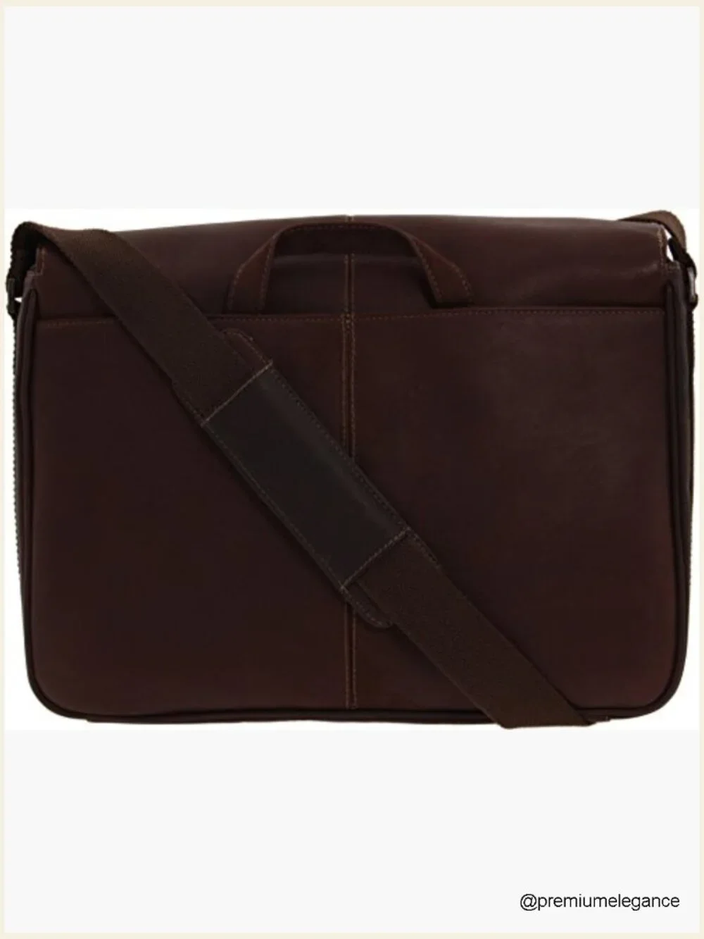 Full-Grain Colombian Leather Messenger Bag Fits 15.6